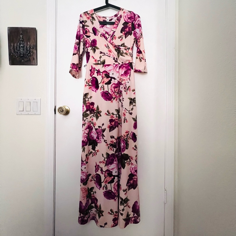 Floral Maxi Dress with wrap top